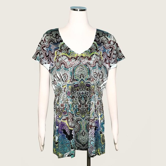Apt. 9 Tops - APT.9 Empire Paisley Top NWOT